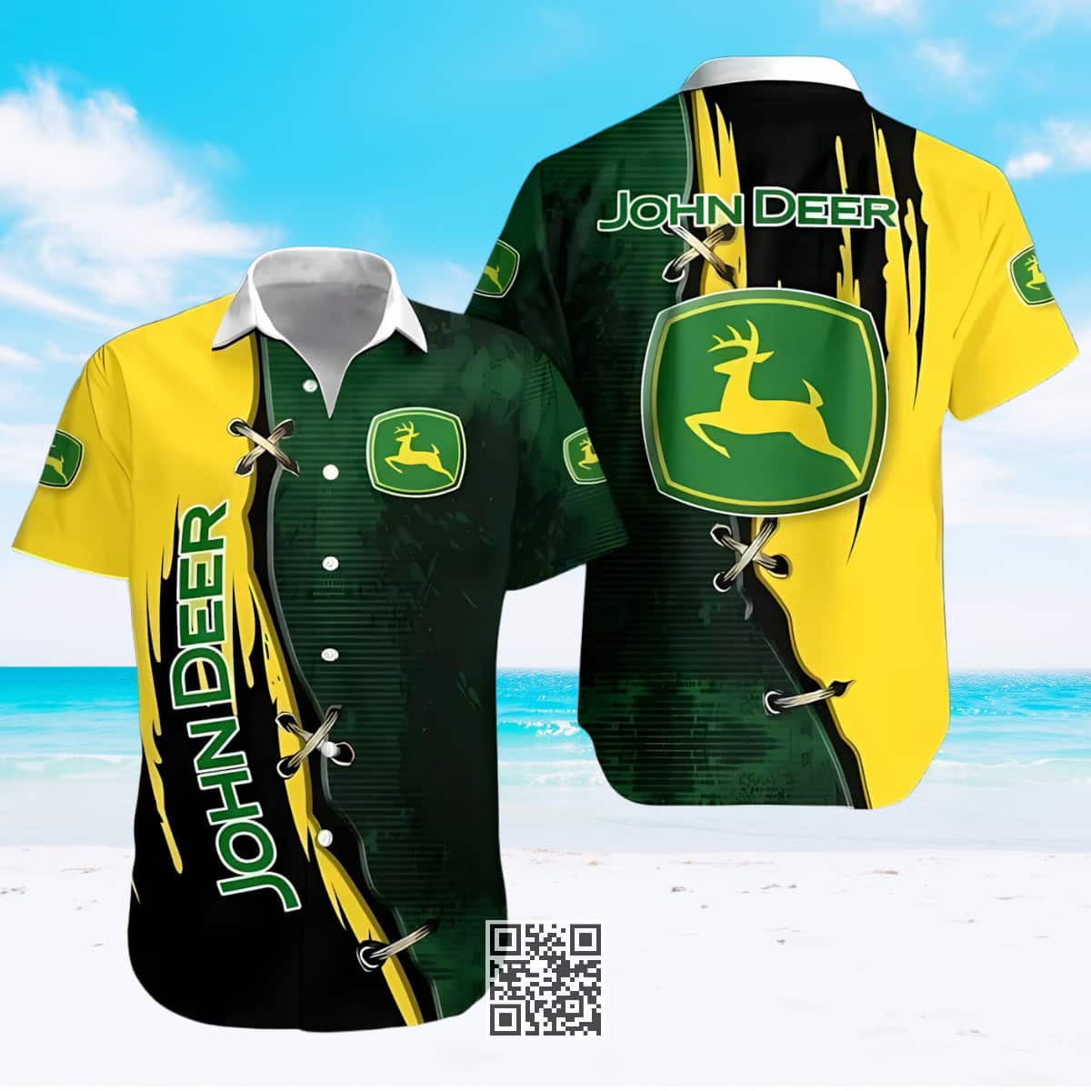 Busch Light John Deere Beer Hawaiian Shirt Busch Light John Deere Beer Hawaiian Shirt