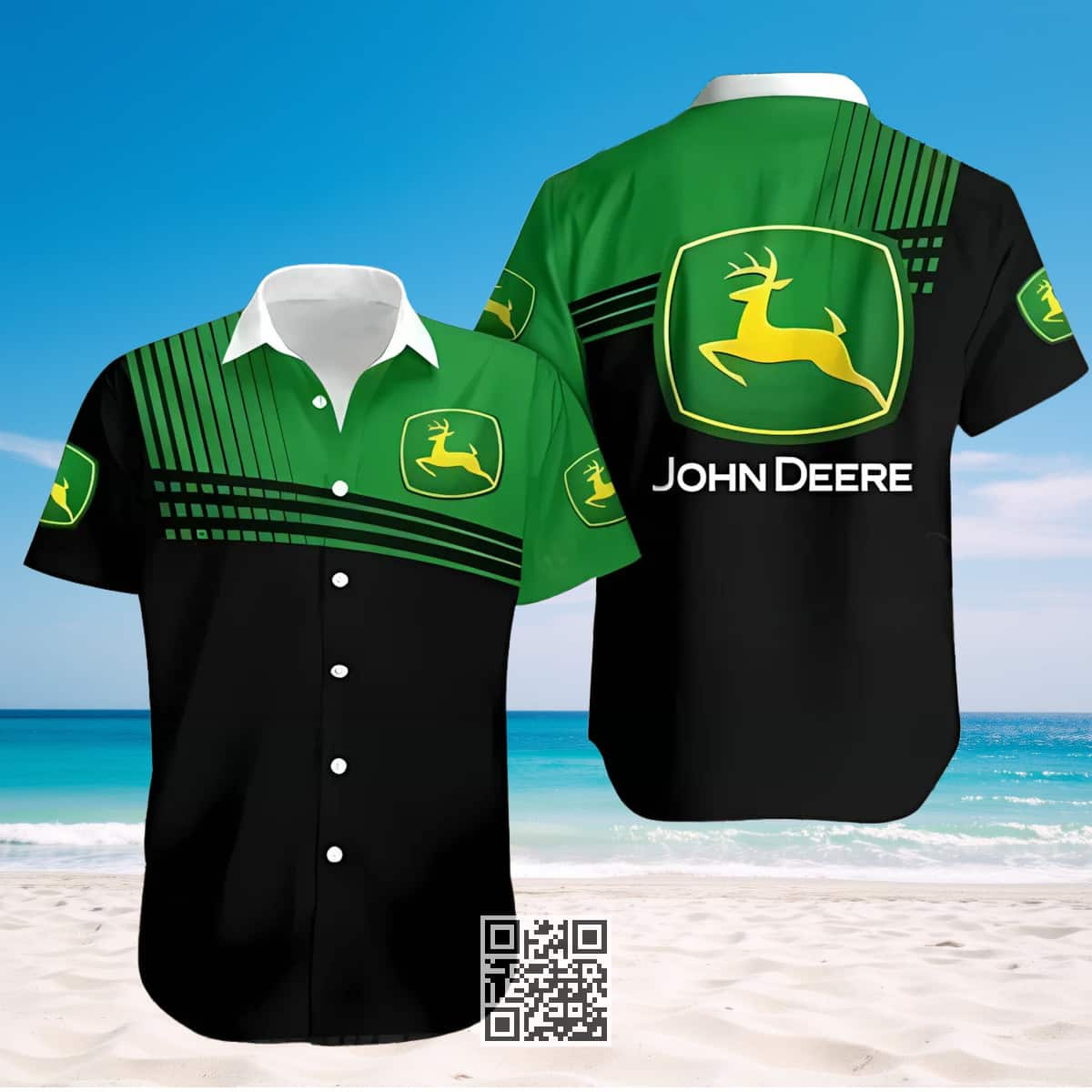 Aloha Busch Light John Deere Beer Hawaiian Shirt