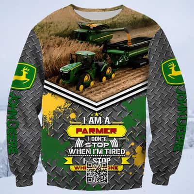 Busch Light John Deere Beer Ugly Christmas Sweater I Am A Farmer Busch Light John Deere Beer Ugly Christmas Sweater I Am A Farmer