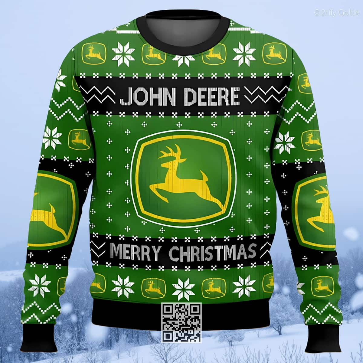 Busch Light John Deere Beer Ugly Christmas Sweater Merry Christmas