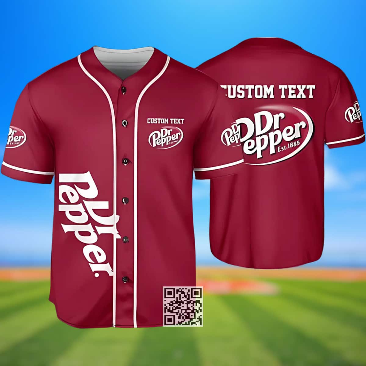 Personalized Dr Pepper Beer Baseball Jersey Custom Text