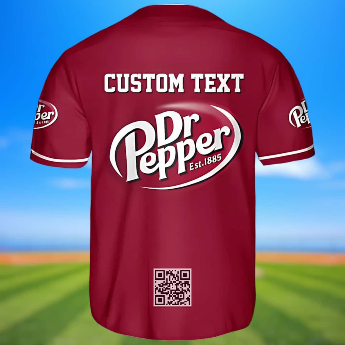 Personalized Dr Pepper Beer Baseball Jersey Custom Text Personalized Dr Pepper Beer Baseball Jersey Custom Text