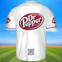 White Dr Pepper Beer Baseball Jersey