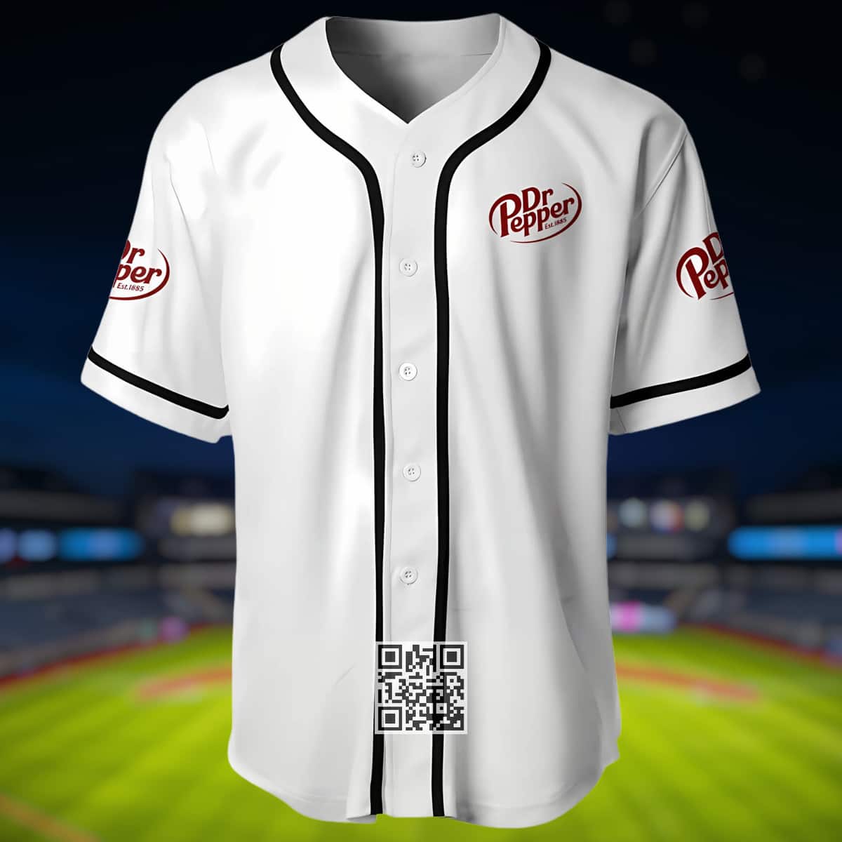 White Dr Pepper Baseball Jersey Gift For Friends White Dr Pepper Baseball Jersey Gift For Friends