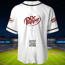 White Dr Pepper Baseball Jersey Gift For Friends