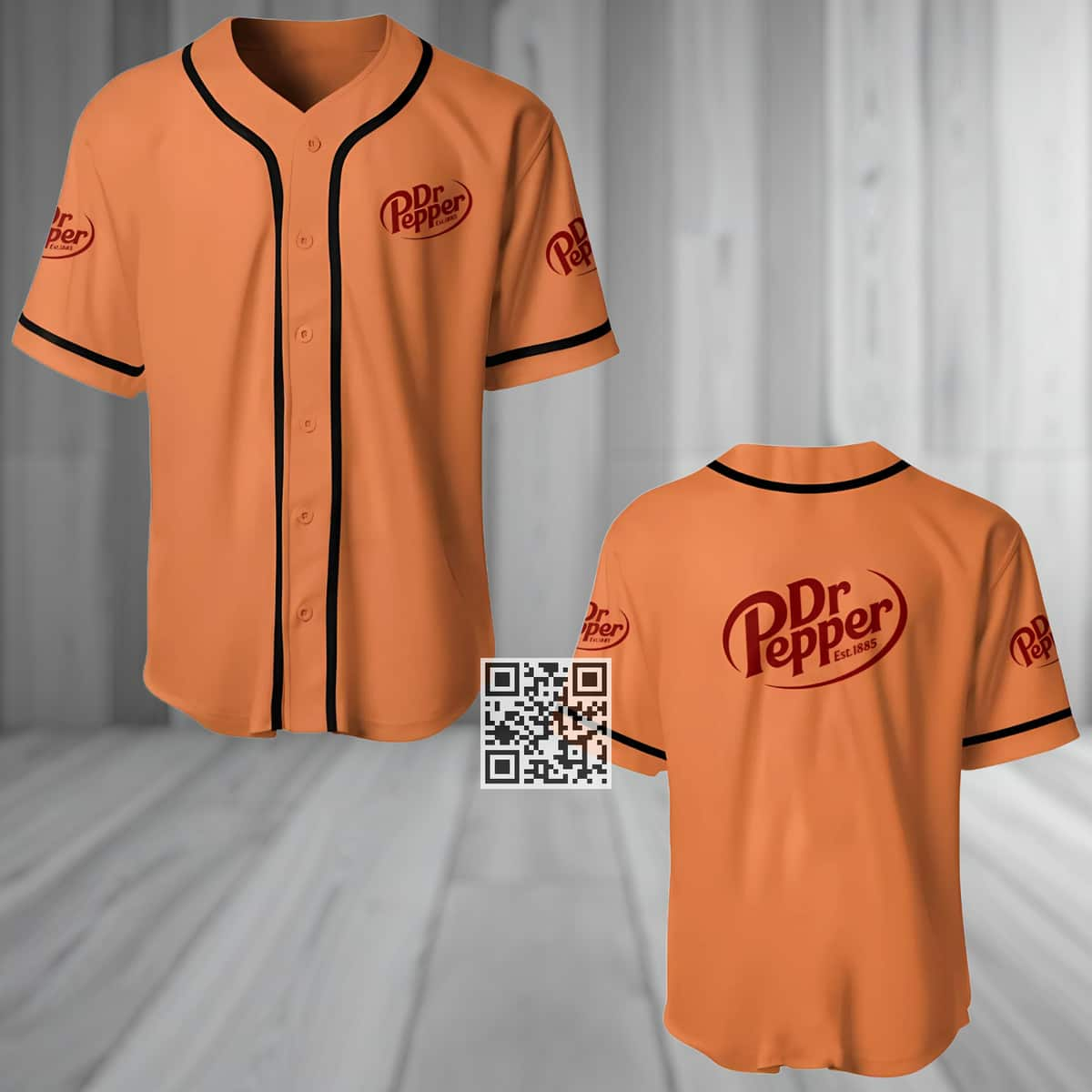 Orange Dr Pepper Baseball Jersey Gift For Friends