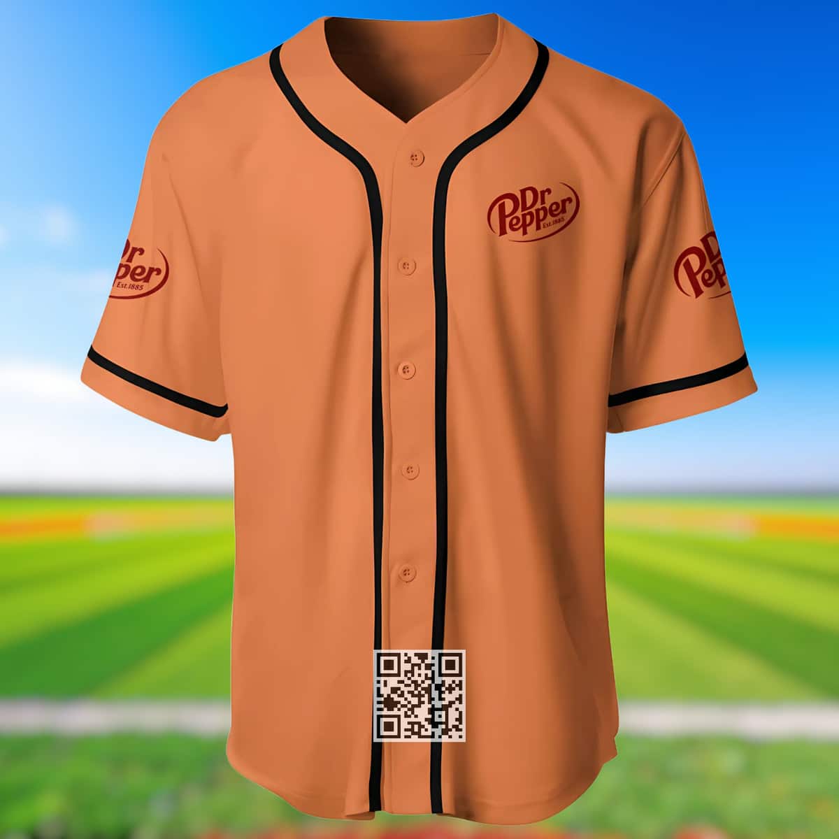 Orange Dr Pepper Baseball Jersey Gift For Friends Orange Dr Pepper Baseball Jersey Gift For Friends