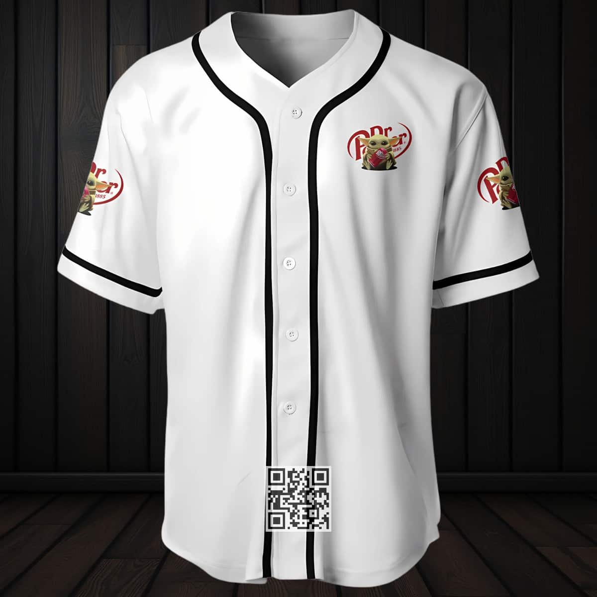 Baby Yoda Loves Dr Pepper Baseball Jersey Baby Yoda Loves Dr Pepper Baseball Jersey