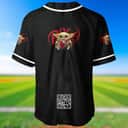 Baby Yoda Star Wars Loves Dr Pepper Baseball Jersey