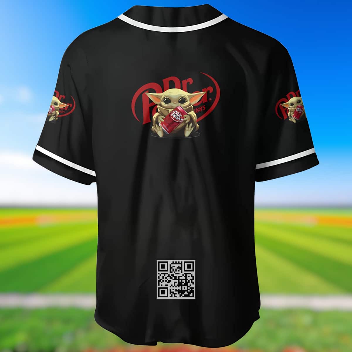Baby Yoda Star Wars Loves Dr Pepper Baseball Jersey Baby Yoda Star Wars Loves Dr Pepper Baseball Jersey