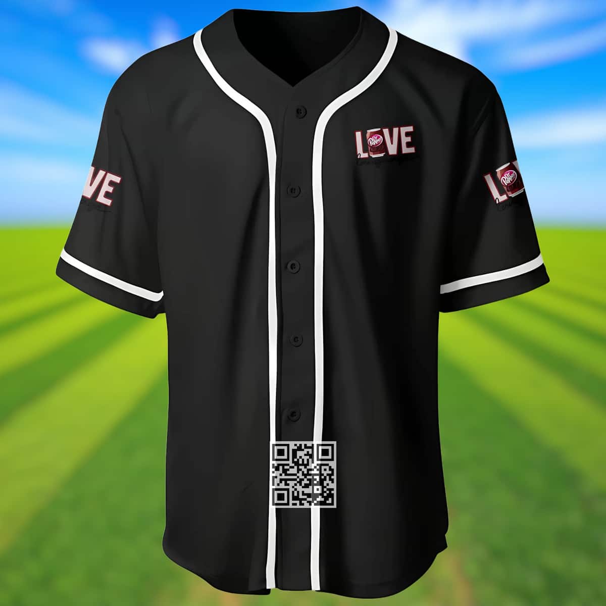 Black Dr Pepper Baseball Jersey Love Language Black Dr Pepper Baseball Jersey Love Language