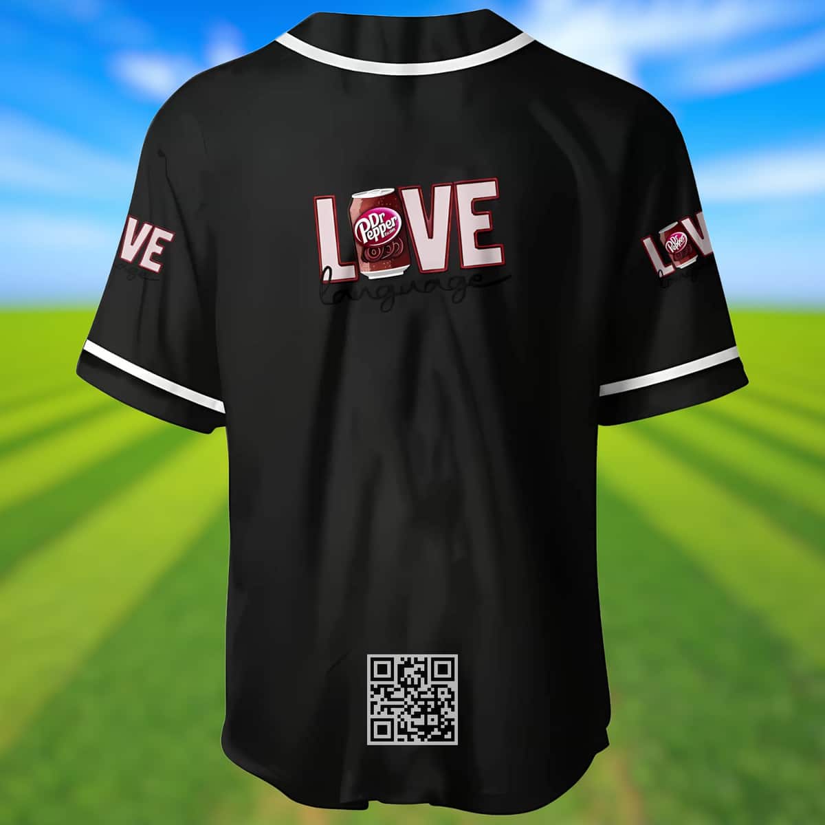 Black Dr Pepper Baseball Jersey Love Language Black Dr Pepper Baseball Jersey Love Language