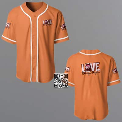 Orange Dr Pepper Baseball Jersey Love Language