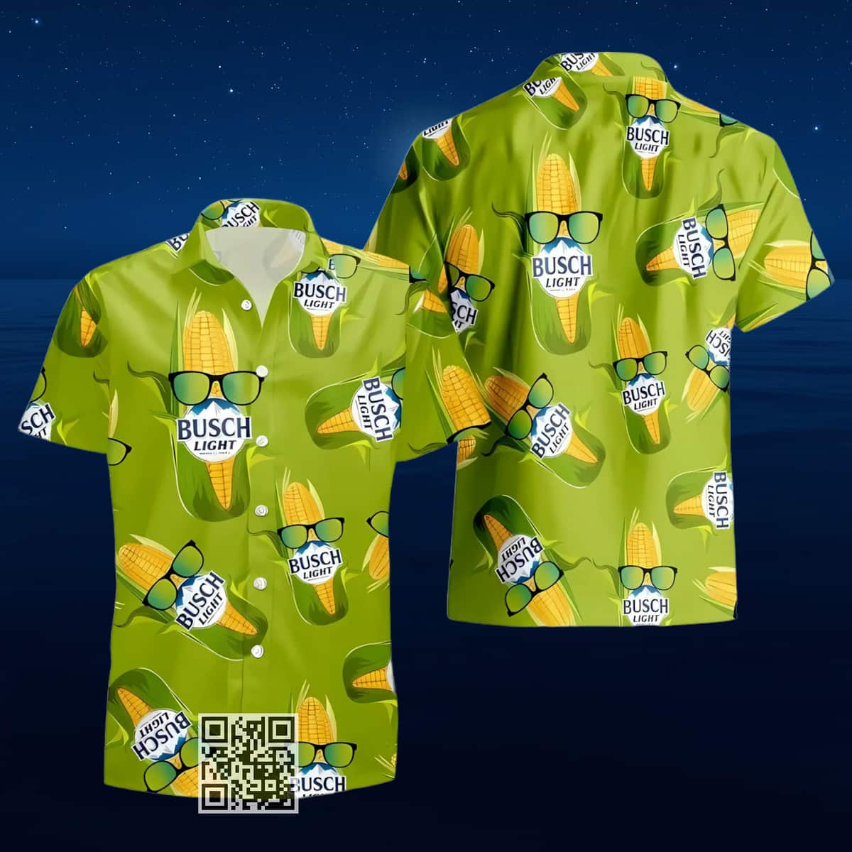 Busch Light Corn Hawaiian Shirt Summer Beach Gift