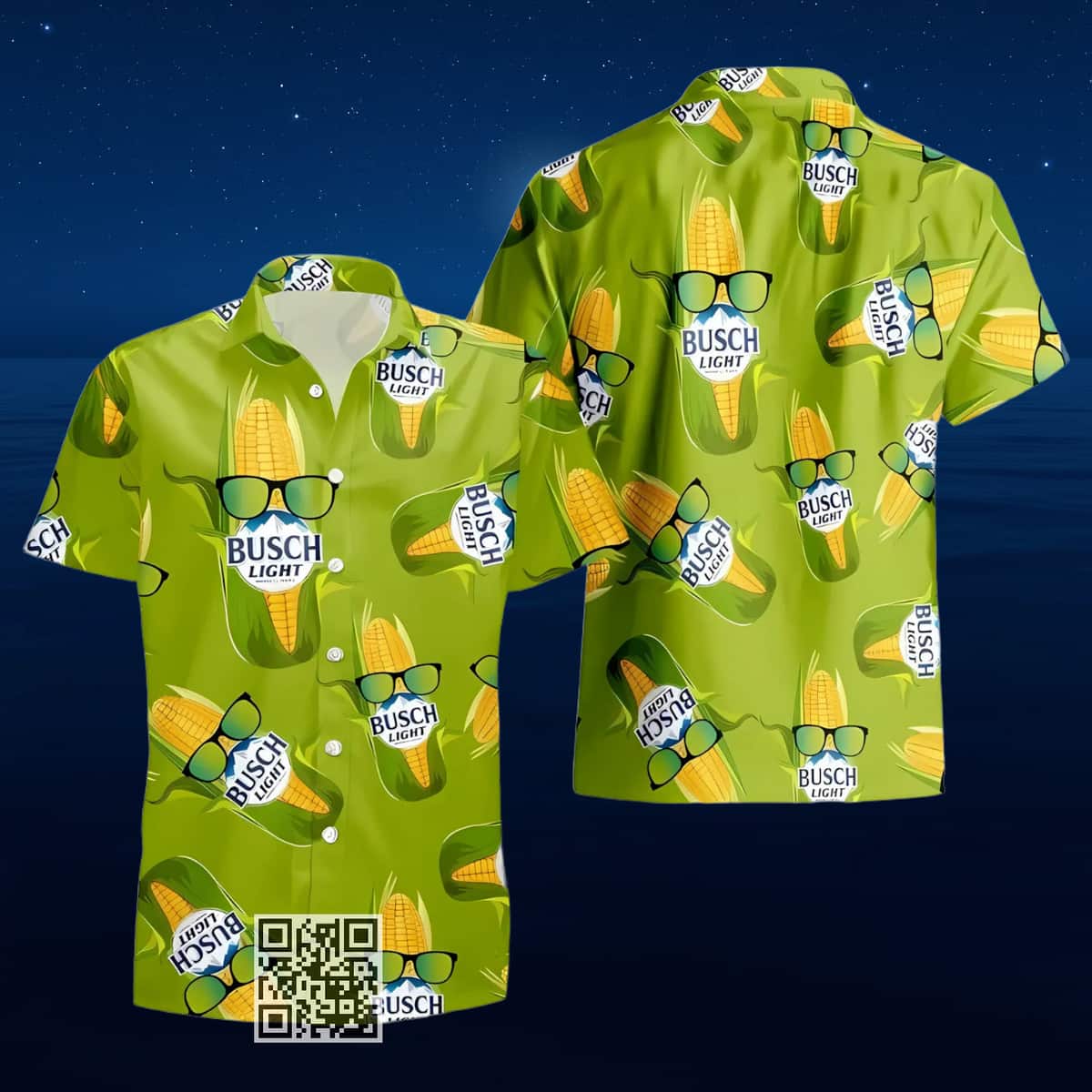 Busch Light Corn Hawaiian Shirt Summer Beach Gift Busch Light Corn Hawaiian Shirt Summer Beach Gift
