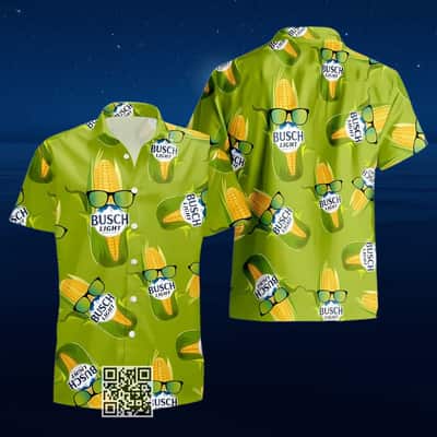 Busch Light Corn Hawaiian Shirt Summer Beach Gift Busch Light Corn Hawaiian Shirt Summer Beach Gift