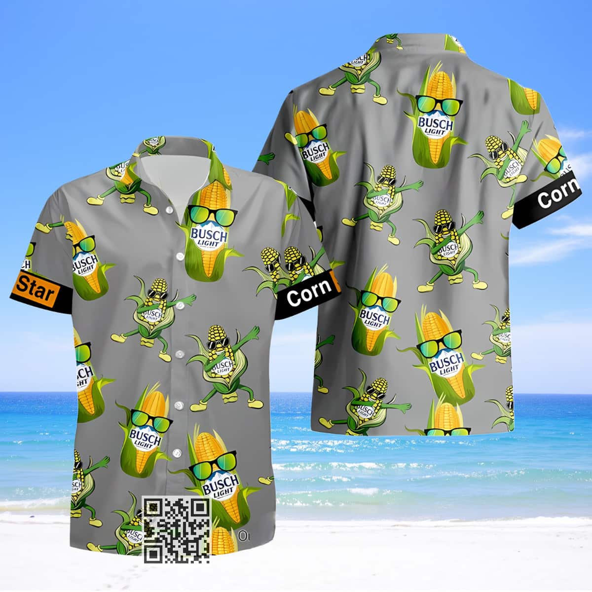 Funny Busch Light Corn Hawaiian Shirt Funny Busch Light Corn Hawaiian Shirt
