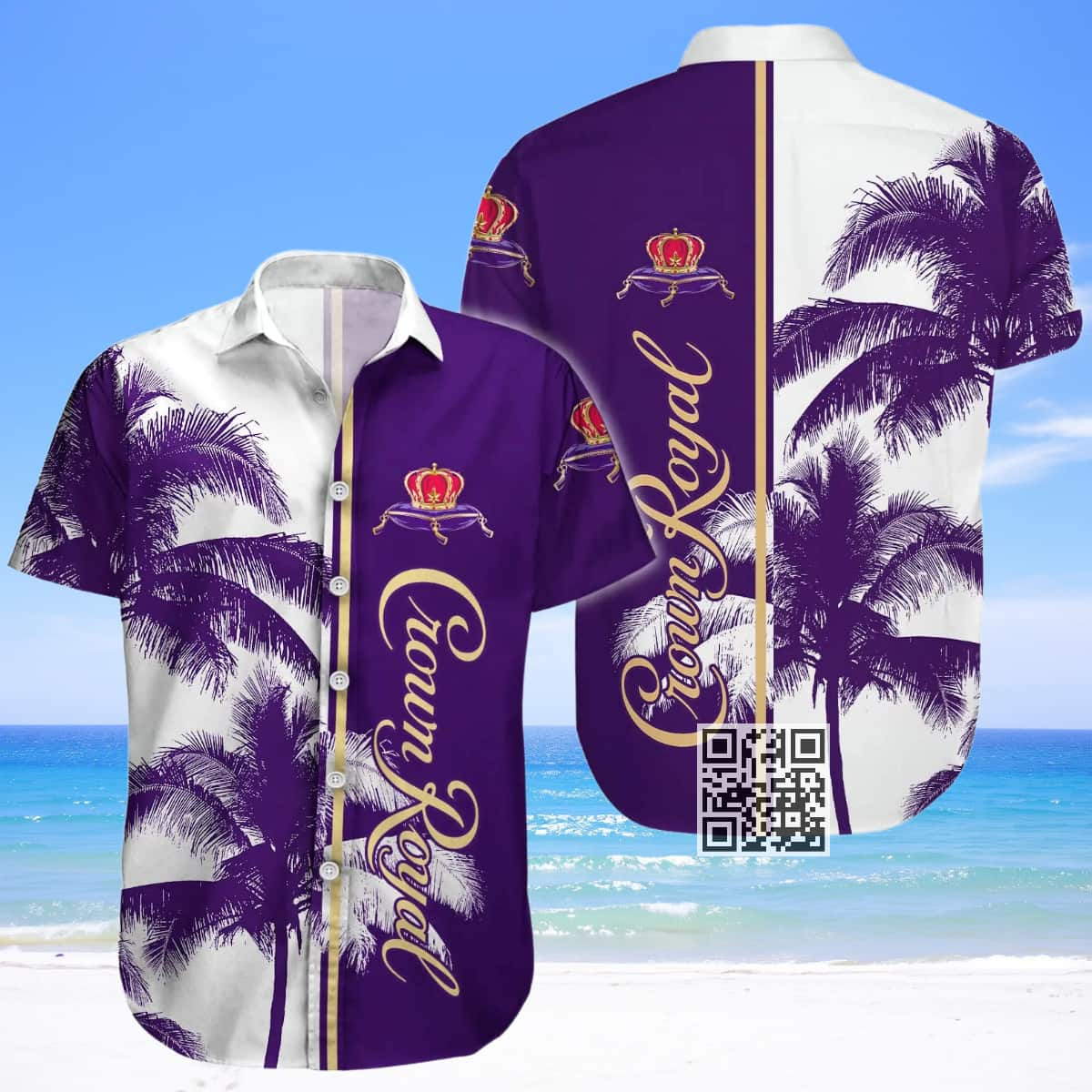 Vintage Aloha Crown Royal Whisky Hawaiian Shirt