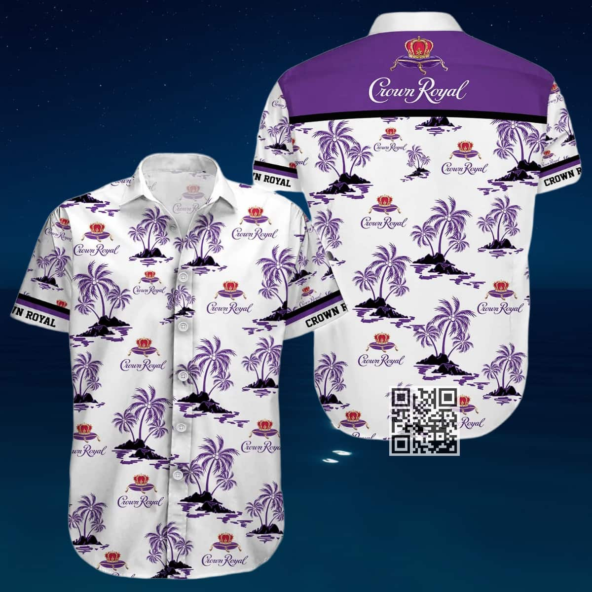 Crown Royal Whisky Hawaiian Shirt Beach Lovers Gift