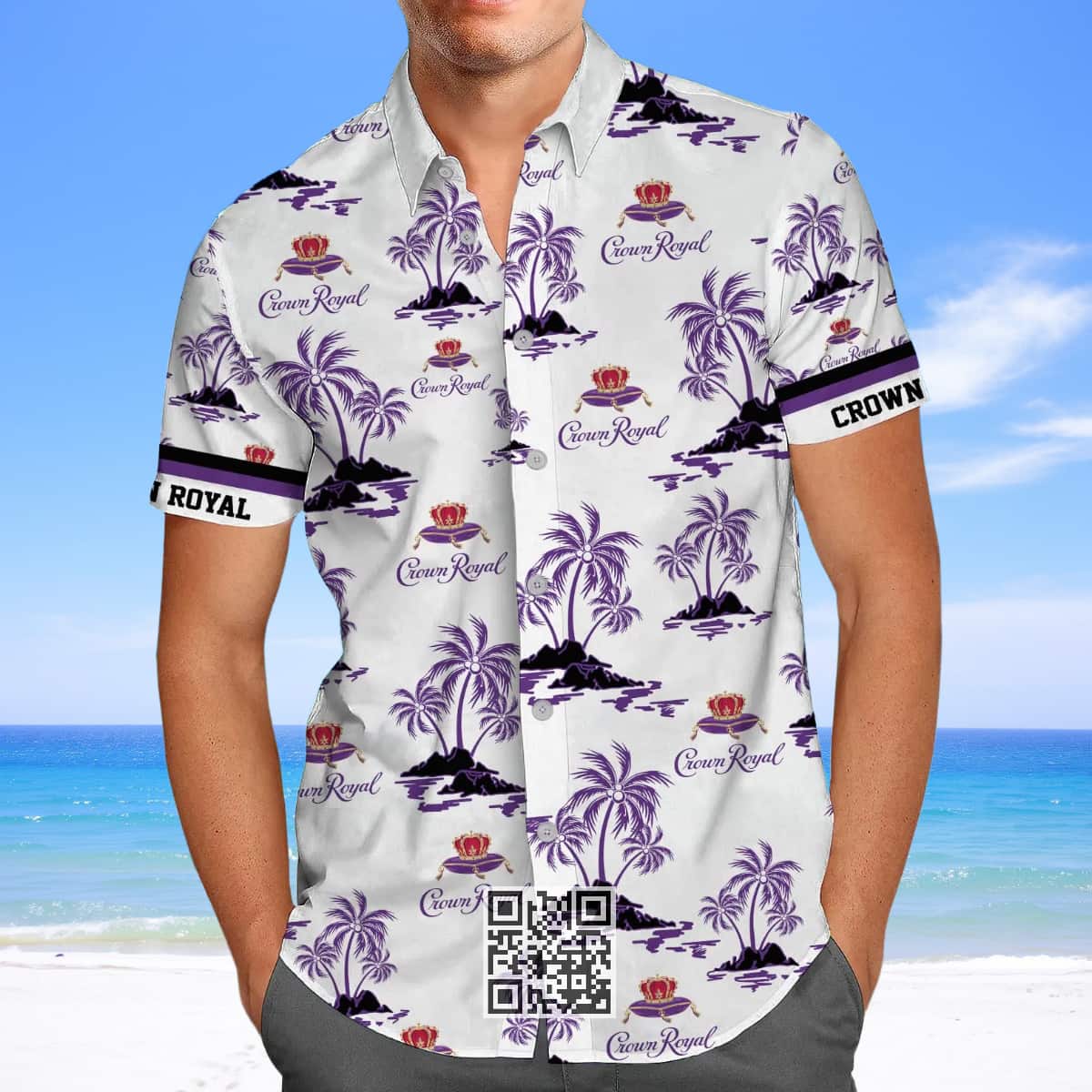 Crown Royal Whisky Hawaiian Shirt Beach Lovers Gift Crown Royal Whisky Hawaiian Shirt Beach Lovers Gift