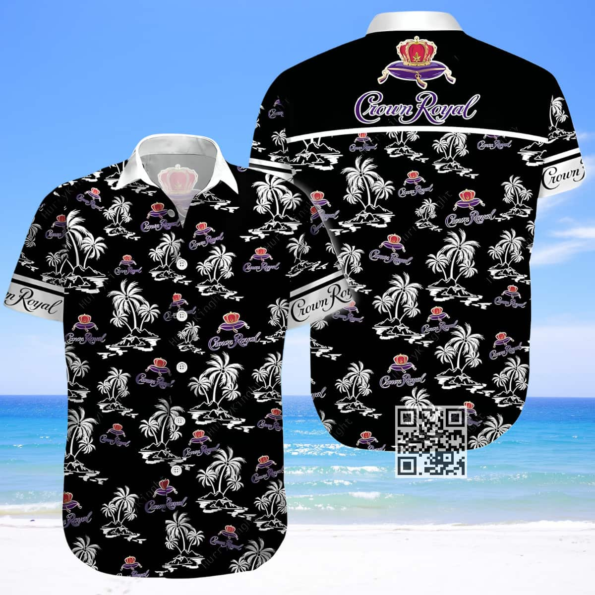 Aloha Crown Royal Hawaiian Shirt Gift For Beach Lovers