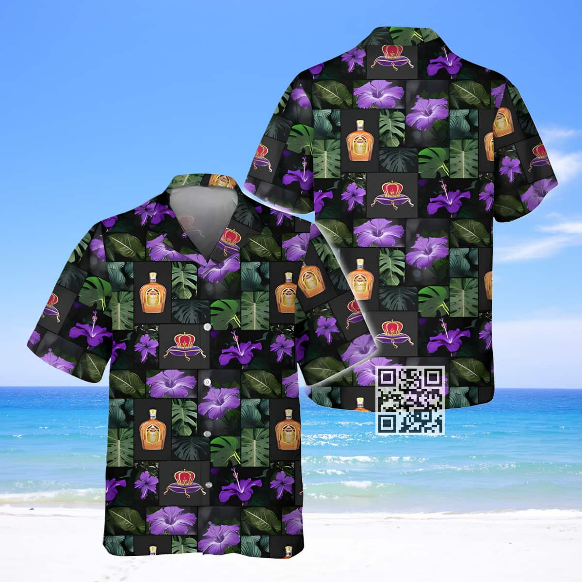 Crown Royal Hawaiian Shirt Beach Lovers Gift