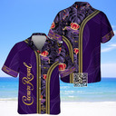 Crown Royal Hawaiian Shirt Tropical Pattern Crown Royal Hawaiian Shirt Tropical Pattern