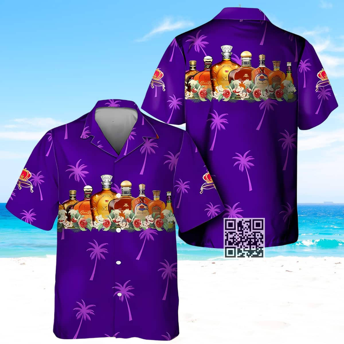 Aloha Crown Royal Hawaiian Shirt Whisky Lovers Gift