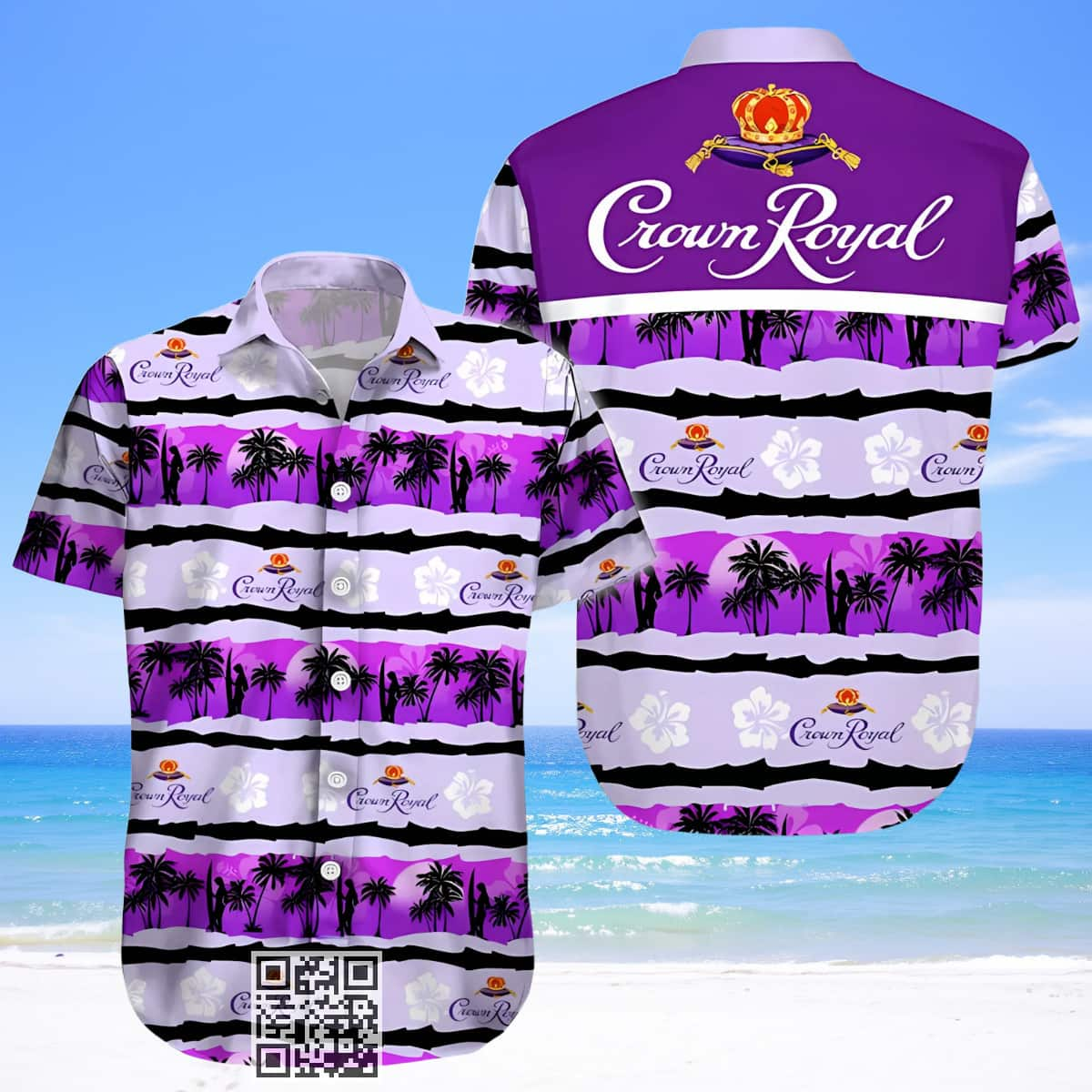 Crown Royal Whisky Hawaiian Shirt Aloha Summer Beach Gift