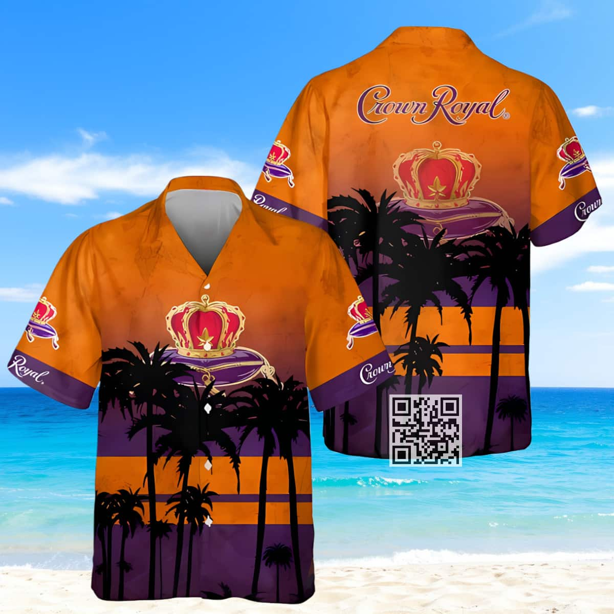 Summer Vibes Crown Royal Hawaiian Shirt Whisky Lovers Gift