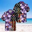 Crown Royal Whisky Hawaiian Shirt US Flag Tropical Flower Crown Royal Whisky Hawaiian Shirt US Flag Tropical Flower