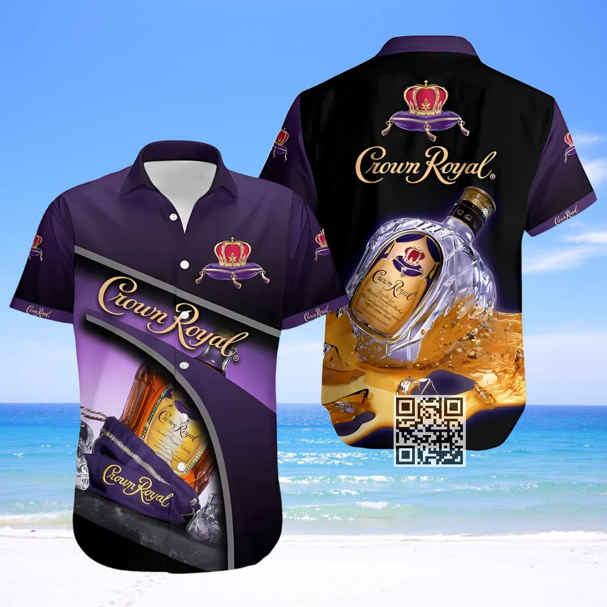 Crown Royal Hawaiian Shirt Gift For Beach Lovers Crown Royal Hawaiian Shirt Gift For Beach Lovers