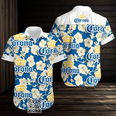 Aloha Corona Beer Hawaiian Shirt Hibiscus Flower Aloha Corona Beer Hawaiian Shirt Hibiscus Flower