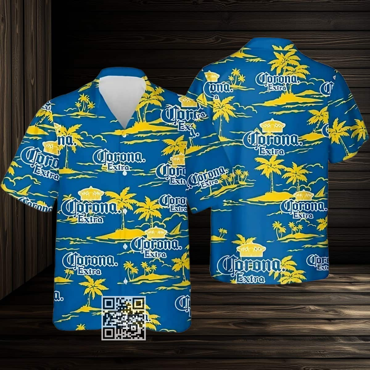 Aloha Corona Beer Hawaiian Shirt Beach Pattern