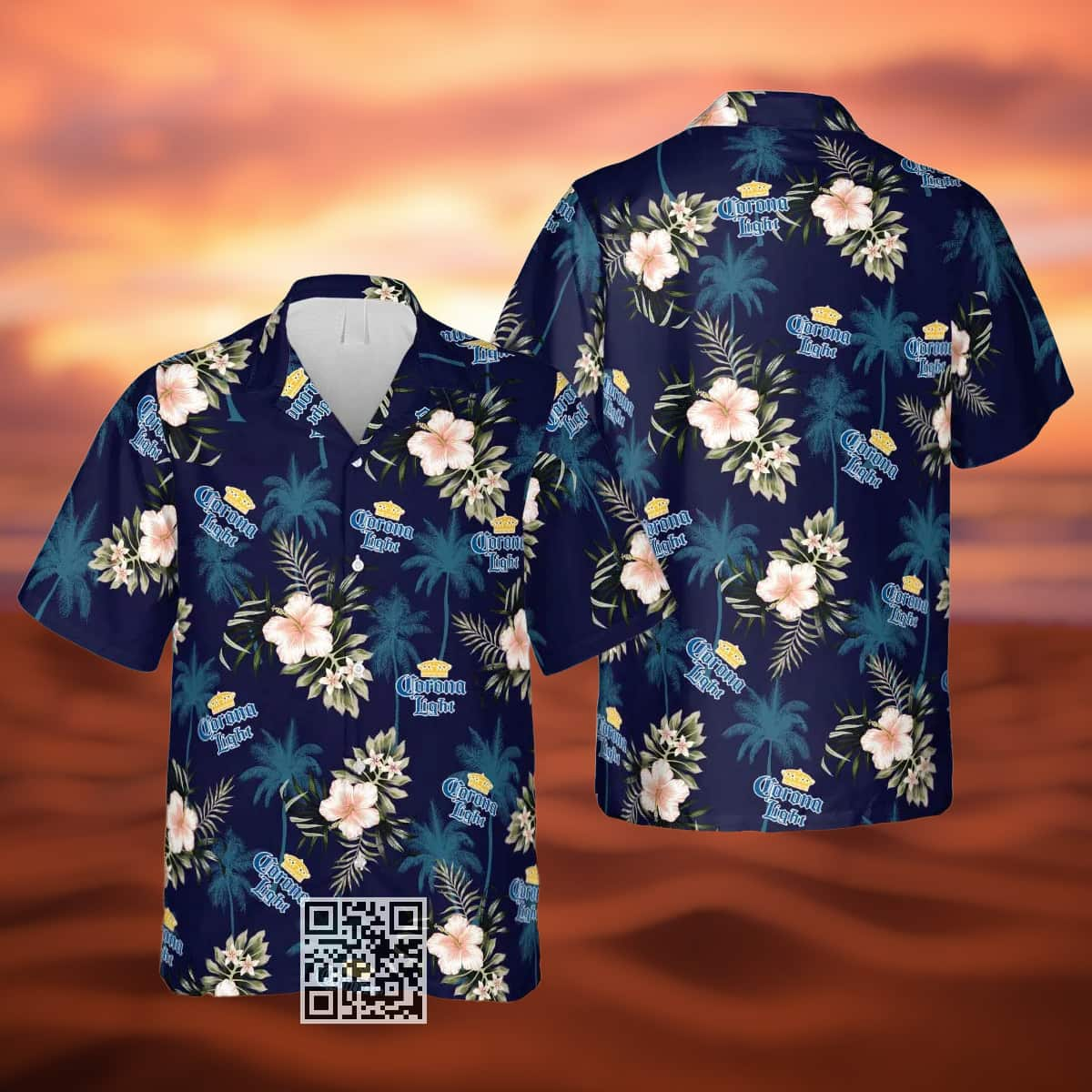 Corona Light Beer Hawaiian Shirt Beach Lovers Gift