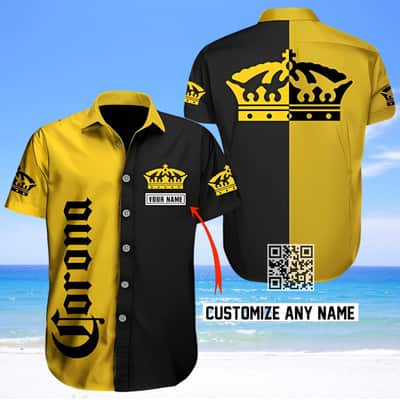 Personalized Multicolor Corona Extra Beer Hawaiian Shirt Custom Name Personalized Multicolor Corona Extra Beer Hawaiian Shirt Custom Name