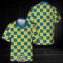 Corona Extra Beer Hawaiian Shirt Checkerboard Pattern Corona Extra Beer Hawaiian Shirt Checkerboard Pattern