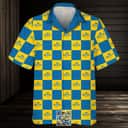 Corona Extra Beer Hawaiian Shirt Checkerboard Pattern
