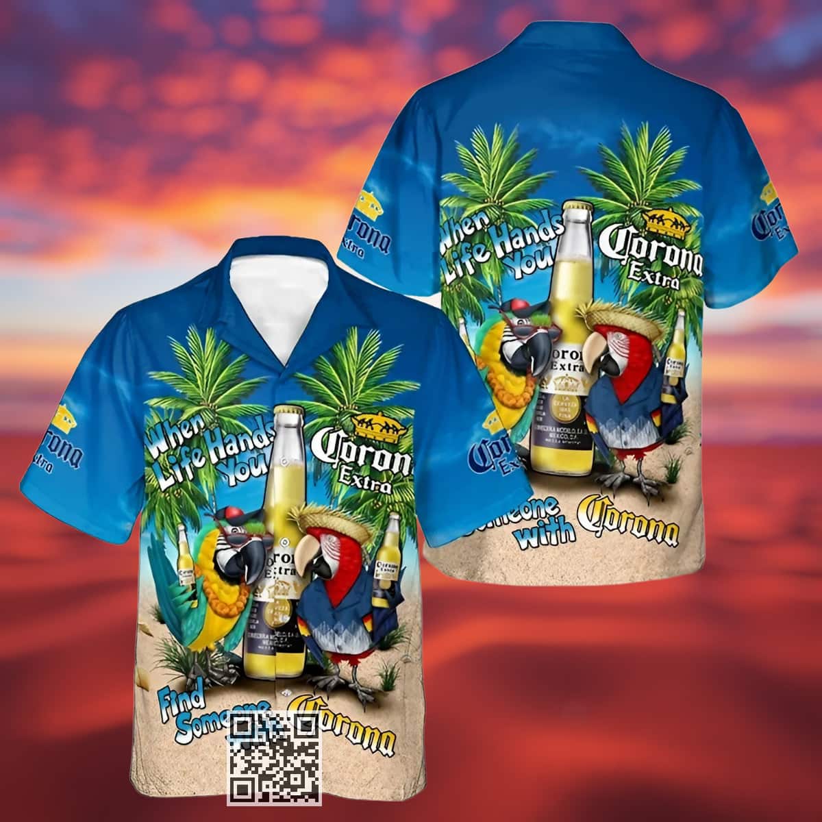 When Life Hands You Corona Extra Hawaiian Shirt When Life Hands You Corona Extra Hawaiian Shirt