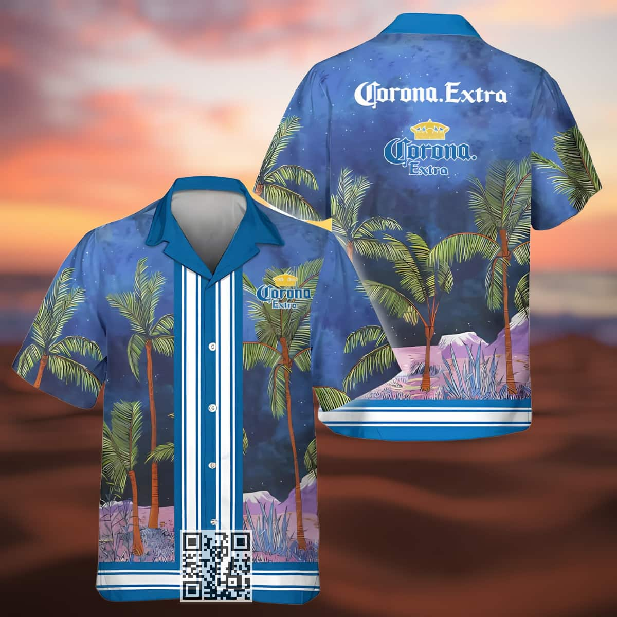 Vintage Corona Extra Beer Hawaiian Shirt