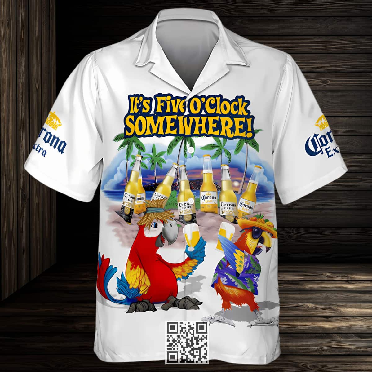 Funny Corona Extra Beer Hawaiian Shirt Parrot It's 5 O'Clock Somewhere Funny Corona Extra Beer Hawaiian Shirt Parrot It's 5 O'Clock Somewhere