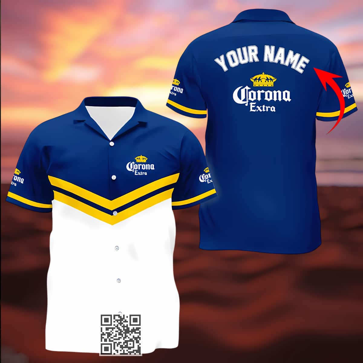 Corona Extra Beer Hawaiian Shirt Custom Name Corona Extra Beer Hawaiian Shirt Custom Name