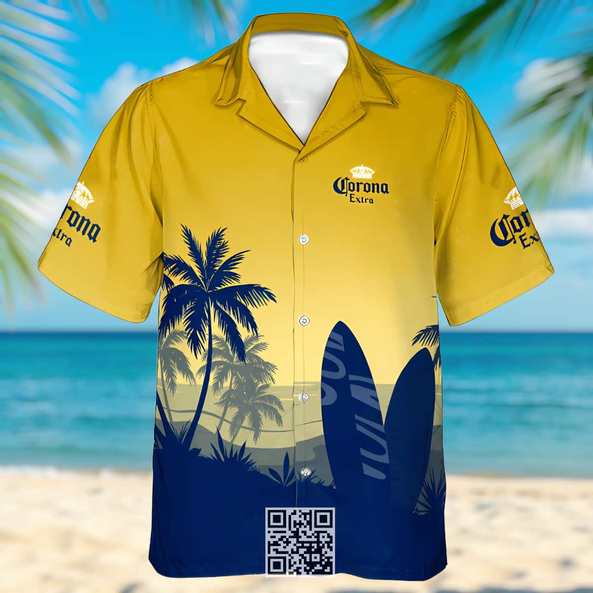 Personalized Corona Extra Beer Hawaiian Shirt Palm Tree Surfboard Custom Name Personalized Corona Extra Beer Hawaiian Shirt Palm Tree Surfboard Custom Name
