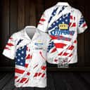 Personalized Corona Extra Hawaiian Shirt US Flag Custom Name Personalized Corona Extra Hawaiian Shirt US Flag Custom Name