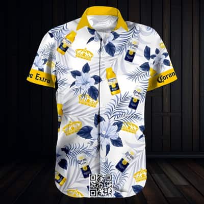 Corona Extra Beer Hawaiian Shirt Hibiscus Flower Corona Extra Beer Hawaiian Shirt Hibiscus Flower