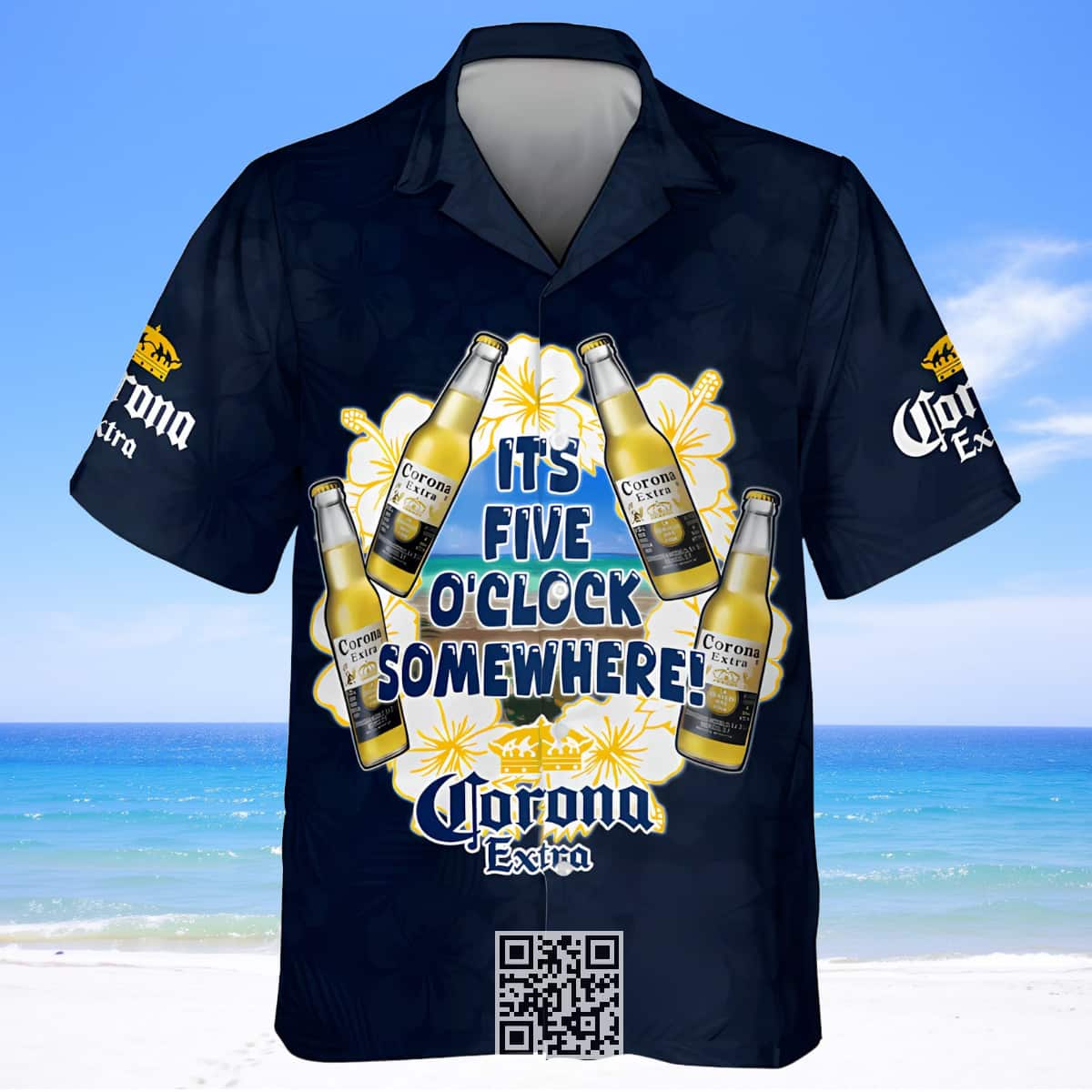 It's Five O'Clock Somewhere Corona Extra Beer Hawaiian Shirt It's Five O'Clock Somewhere Corona Extra Beer Hawaiian Shirt