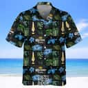 Aloha Corona Extra Beer Hawaiian Shirt Palm Leaf Pattern