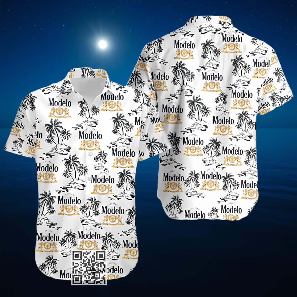 Modelo Especial Beer Hawaiian Shirt Island Pattern