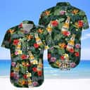 Modelo Especial Beer Hawaiian Shirt Tropical Pattern Modelo Especial Beer Hawaiian Shirt Tropical Pattern