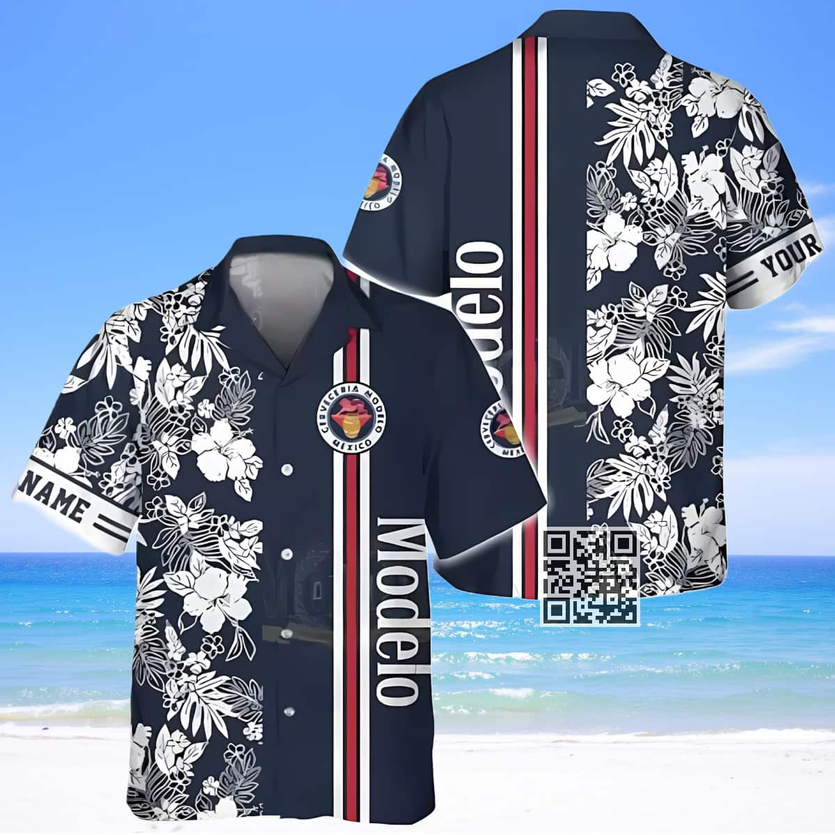 Modelo Beer Hawaiian Shirt Custom Name